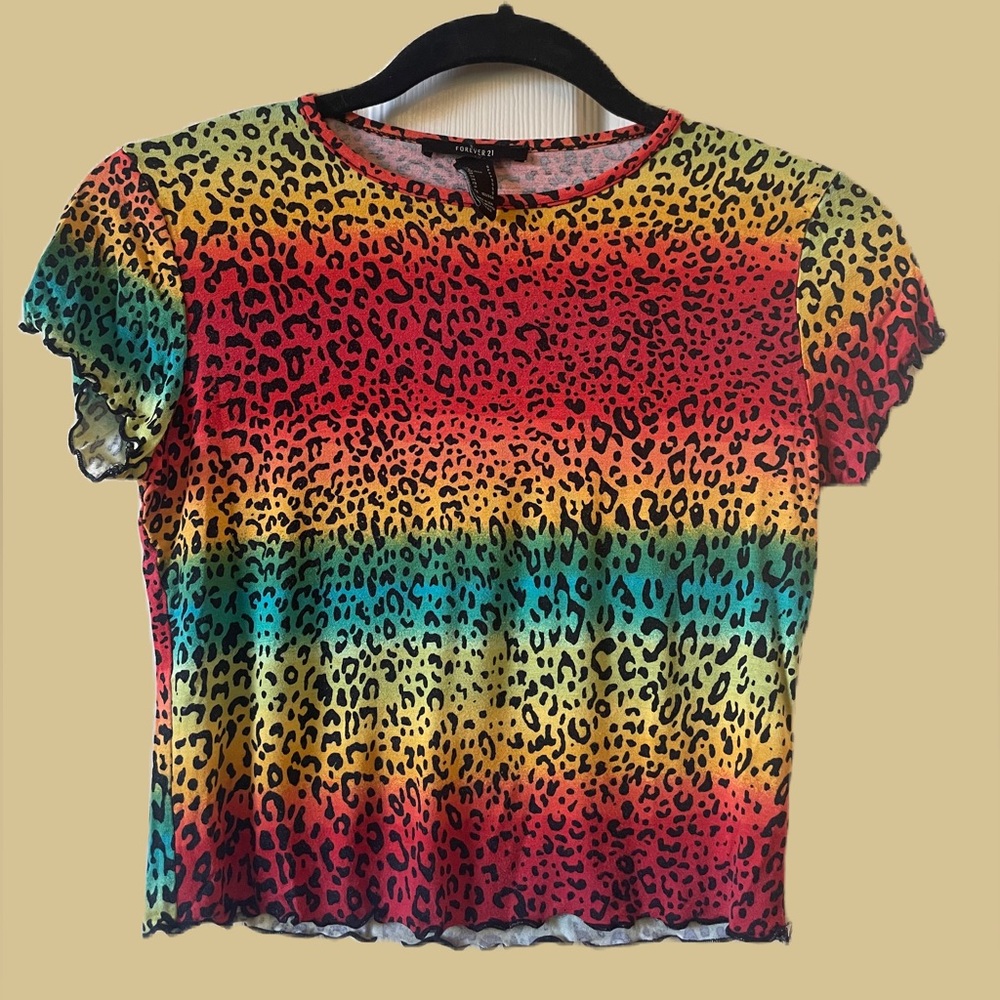 Forever, 21 multicolored animal print T-shirt